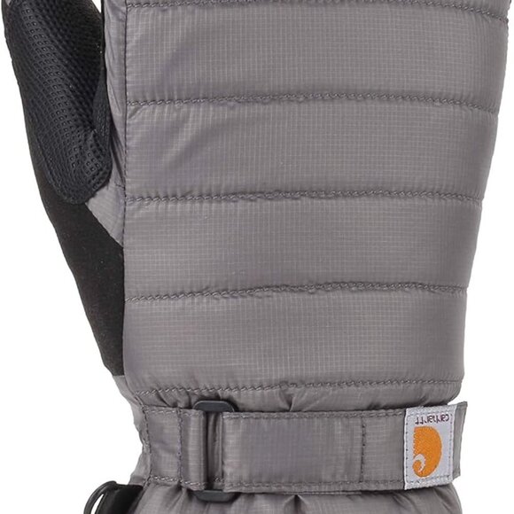 Womens Quilted Insulated Mitten Charcoal Medium Waterproof Wicking - Picture 2 of 6